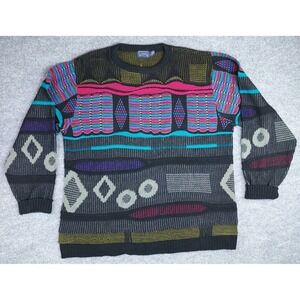 Vintage Boulevard Sport Sweater Men's 2XLT Coogi Style Big & Tall Pullover 80s